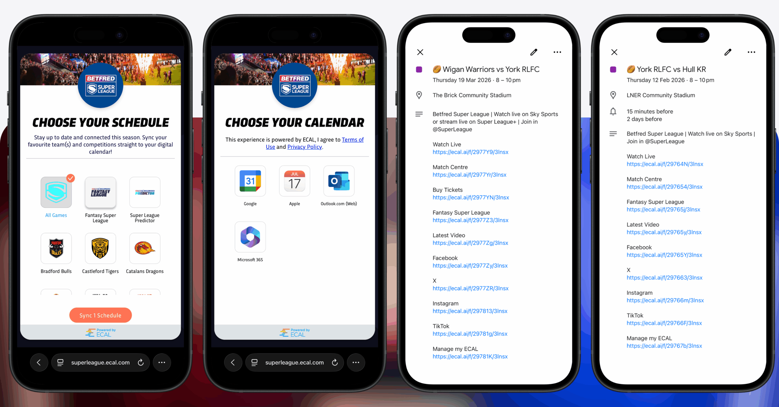 Betfred Super League 2026 Fixtures