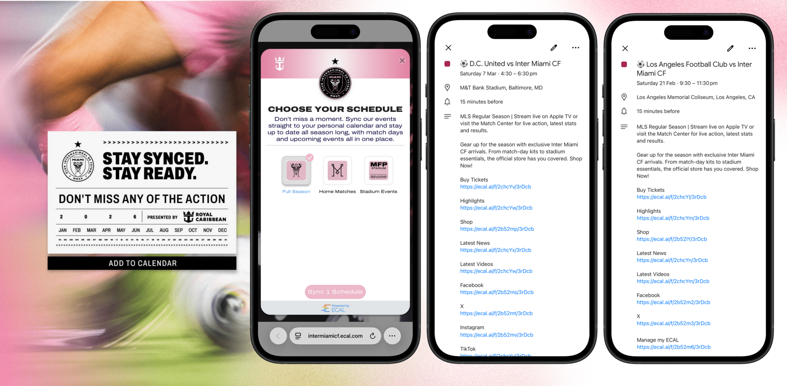 Inter Miami - Add to Calendar